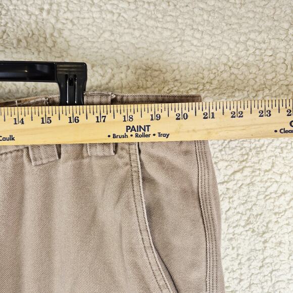 Duluth Trading Co Cargo Pants Mens 42x34 Khaki Relaxed Fit Work Utility Pockets - Picture 4 of 14